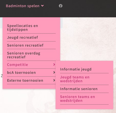 Teams en wedstrijden 2024-2025